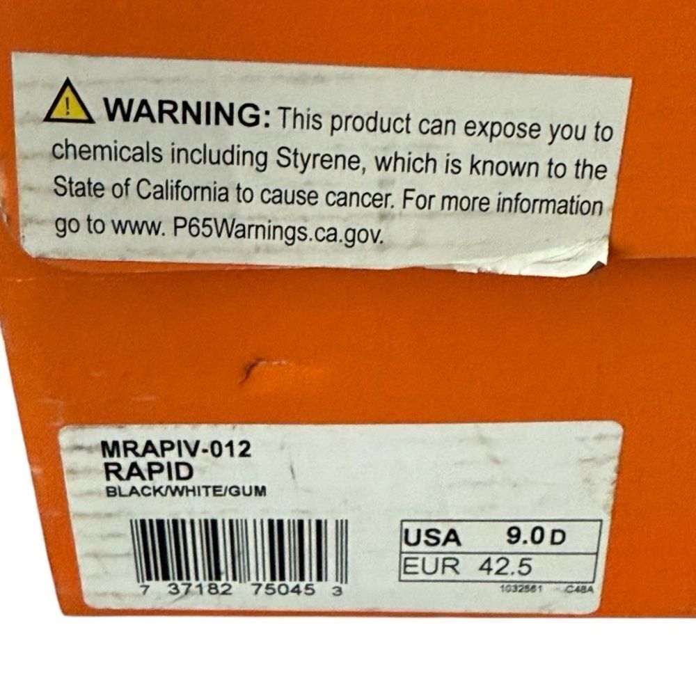 Lugz Rapid Black White Gum Sneaker Boots Men's Size 9 NIB MRAPIV-012 - Picture 9 of 11